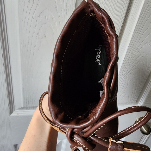 Hydra Ladies Brown Short Boots, Size 8.5 Moccasins, waterproof, leather style - Picture 2 of 10